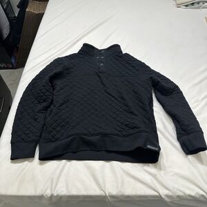 Kenneth‎ Cole New York  Men's 1/4 Zip  Pullover - Black Size Medium